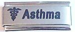 Asthma - superlink plain laser Italian charm - Click Image to Close